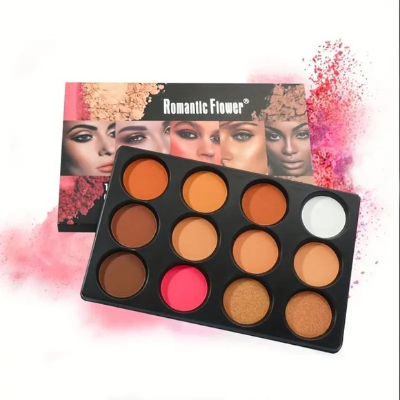 Highlight, Contour, and Blush with this Professional 3-in-1 Palette for Women - Picture 7 of 8